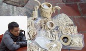 Bắt nam thanh niên tiêu thu sản phẩm chế tác từ ngà voi