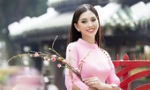 Hoa hậu Tiểu Vy gây thương nhớ với áo dài xuân rực rỡ