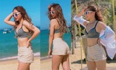 Giữa ồn ào hổng kiến thức, bạn gái Quang Hải tung ảnh diện nội y 'nhức mắt'