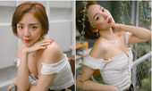 Tóc Tiên diện áo hở ngực khoe vòng 1 hút mắt