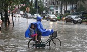 Mưa cực lớn kéo dài ở Nghệ An, đường phố thành 'sông'