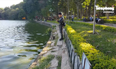 Cẩn trọng kè Hồ Gươm bằng bê tông đúc sẵn