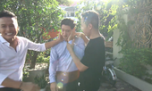 Clip hậu trường Hồng Đăng 'tẩn' tình địch trong 'Hoa hồng trên ngực trái'