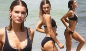 Siêu mẫu 9x Joy Corrigan thả dáng gợi tình ở biển Miami