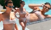 Mê mẩn đường cong tròn đầy của chị cả nhà Kim Kardashian