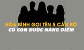Xử lý thế nào với 5 cán bộ Hoà Bình có con được nâng điểm thi?