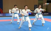 VIDEO: Ba nữ võ sĩ Việt đi quyền xuất thần, đoạt HCV Karatedo