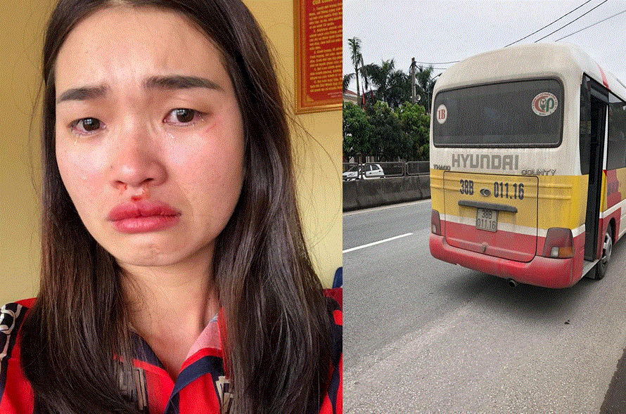 Khởi tố vợ chồng chủ xe buýt 'dù' đánh nữ hành khách ở Hà Tĩnh