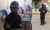 Giáo viên, học sinh lo lắng về ăn mày mặt đen cầm đầu gà gây náo loạn