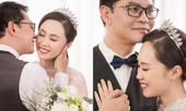 Ảnh cưới lung linh của NSND Trung Hiếu và vợ kém 19 tuổi