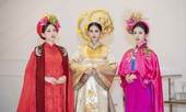 Hoa hậu Tiểu Vy mặc áo dài cung đình, đọ sắc Á hậu Phương Nga-Thuý An