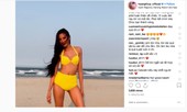 Hoàng Thuỳ mặc bikini nóng bỏng, khoe tài catwalk điêu luyện trên biển