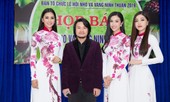 Top 3 Hoa hậu Việt Nam 2018 hội ngộ, đọ sắc xinh đẹp với áo dài hoạ tiết
