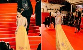 Sau Ngọc Trinh, thêm người đẹp Việt khoe lưng trần quyến rũ trên thảm đỏ Cannes