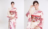 Á hậu Tường San diện kimono xinh đẹp, hoá mỹ nhân xứ Phù Tang