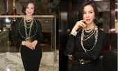 MC Thanh Mai mặc váy bó sát khoe đường cong quyến rũ ở tuổi 46