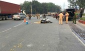 Người dân truy đuổi xe container tông chết người rồi bỏ chạy