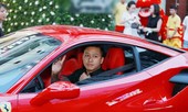Tuấn Hưng đưa vợ đi 'bão' bằng siêu xe sau khi Việt Nam thắng Jordan