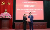 Công bố quyết định của Thủ tướng về công tác cán bộ