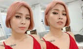 Loạt ảnh sexy mới của MC Hoàng Linh gây tranh cãi