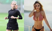 Ngất ngây ngắm nữ trọng tài từng là người mẫu siêu vòng một