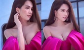 Ngọc Trinh lại gây choáng vì o ép vòng 1 quá đà