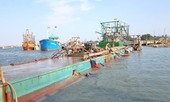 Tàu sắt hút trộm hơn 100m3 cát trên sông Thạch Hãn
