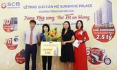 SCB trao giải cho khách hàng trúng thưởng căn hộ cao cấp Sunshine Palace