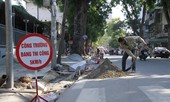 Ngổn ngang đào xới vỉa hè cuối năm