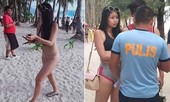 Du khách Đài Loan bị bắt và phạt tiền vì mặc bikini nhỏ như sợi chỉ