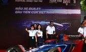 Độc đáo siêu xe F1 chạy bằng điện tại ĐH Hội LHTNT TP Hà Nội