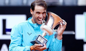 Nadal nói gì sau lần thứ 9 lên ngôi Rome Masters?