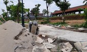 Văn Miếu Vĩnh Phúc thành đại công trường sửa chữa sau 2 năm sử dụng