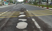 Quốc lộ 1D đi qua Bình Định lại 'áo rách' sau mưa