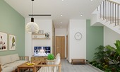 Đất méo mó vẫn xây được nhà phố 4 tầng đẹp như mơ