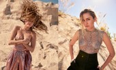 Miley Cyrus ‘thả rông’ vòng một táo bạo trên tạp chí