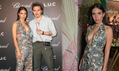 Bạn gái cậu cả nhà Beckham diện váy xẻ sâu ‘hờ hững’ vòng một