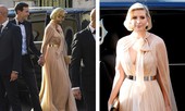 Lần hiếm hoi ái nữ của tổng thống Trump mặc đầm xẻ sâu khoe ngực đầy gợi cảm