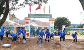 Bão đi qua, sinh viên hối hả dọn dẹp để trở lại giảng đường