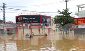 Lũ vây tứ bề: Lệ Thủy, Quảng Bình chìm trong biển nước