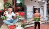 Quế Ngọc Hải, Văn Toàn và cầu thủ Việt gói bánh chưng bên gia đình