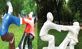 Bị phản ứng dữ dội, Công viên Thống Nhất trả lại màu sơn cho 17 bức tượng