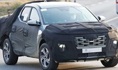 Bán tải Hyundai Santa Cruz lộ ảnh chạy thử mới