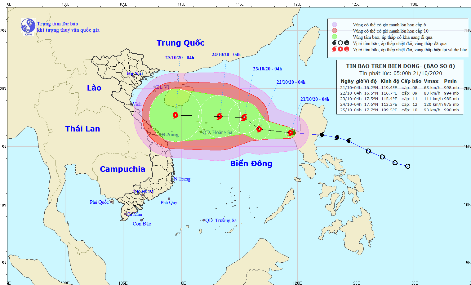 Bão vào Biển Đông, liên tục tăng cấp