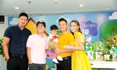Trường Giang một mình dự tiệc thôi nôi con của Hải Băng