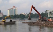 Hà Nội dừng dự án nạo vét bùn Hồ Tây
