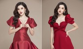 Huyền My mặc váy tôn ngực gợi cảm hết nấc ngày đầu năm