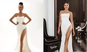 Bạn gái Trọng Hiếu mặc váy xẻ bạo để thi tài năng ở Hoa hậu chuyển giới