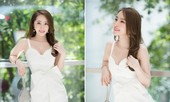 Sau soán ngôi 'vòng eo 56' của Ngọc Trinh, Quỳnh Nga tự tin khoe vòng 1 nóng bỏng