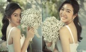 Á hậu Thuý Vân 'giấu kín' chú rể U40 điển trai trong bộ ảnh cưới mới công bố
